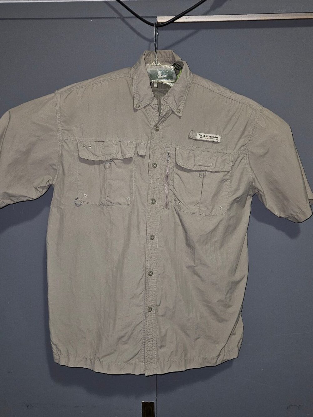 Field & Stream Mens Fly Fishing Button up Cool Shirt Lardge